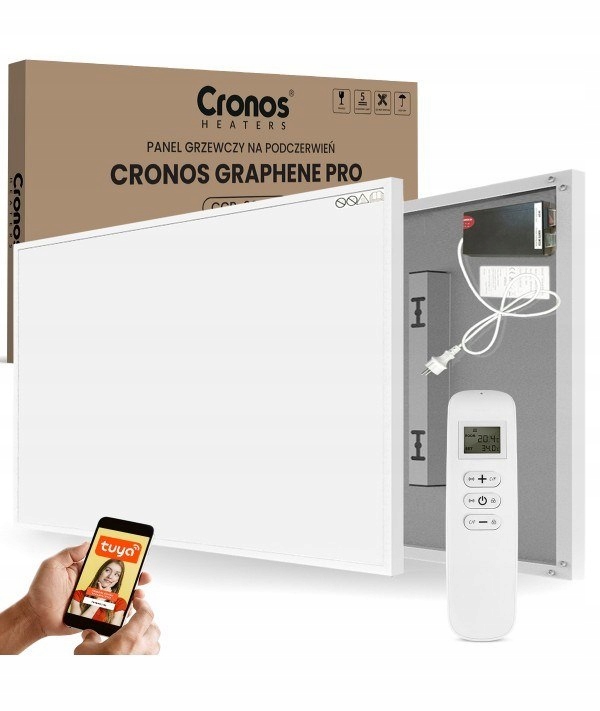 Promiennik podczerwieni Cronos Grafen Pro CGP-1100TWP 1100W z WiFi i pilote