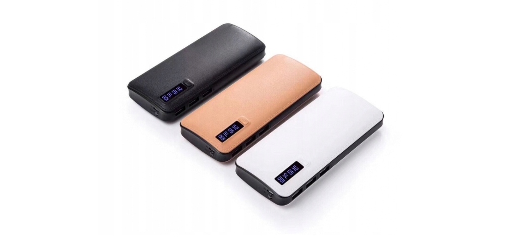 ELWORLD POWERBANK 20000 mAh skóra 3 USB 184