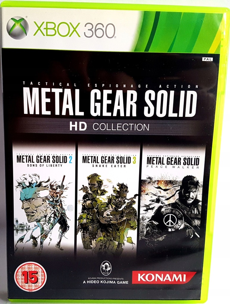 * METAL GEAR SOLID HD * JAK NOWA ! PAKIET 3 GIER HD ! XBOX360 !!!