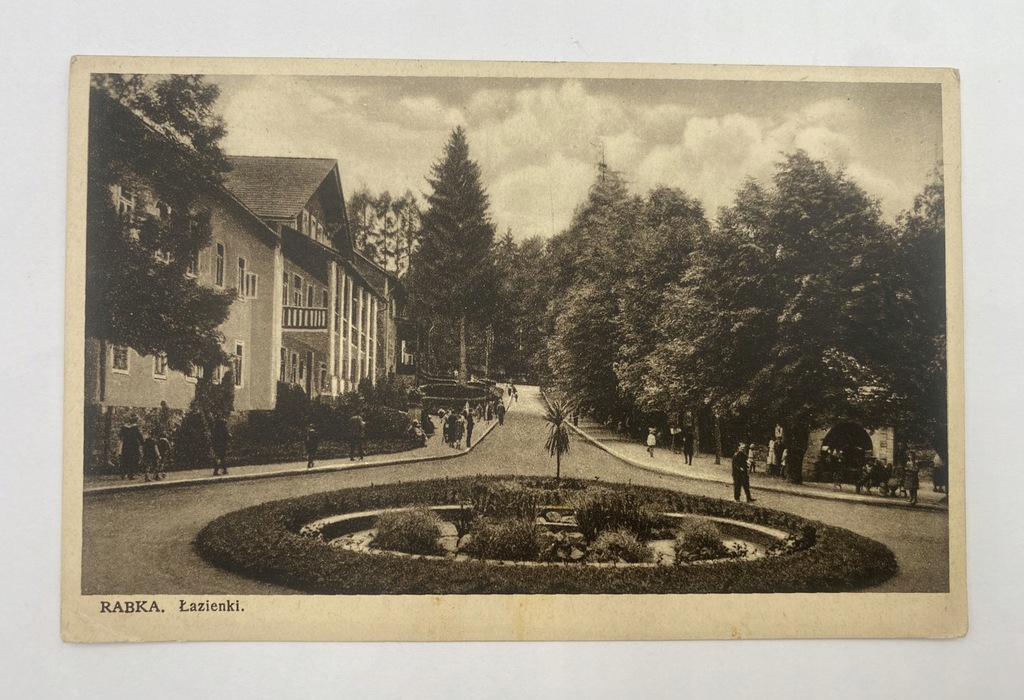 Pocztówka Rabka Łazienki