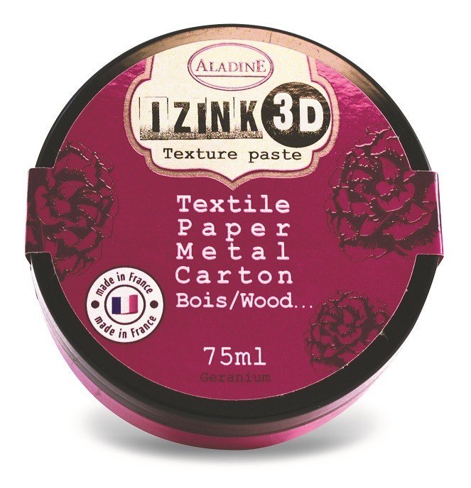 Pasta 3D 75 ml Czerwono Różowa Aladine Francja