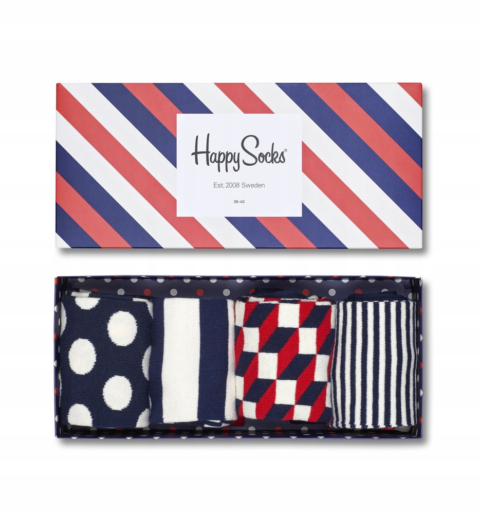 Skarpety Happy Socks Stripe Gift Box r. 36-40