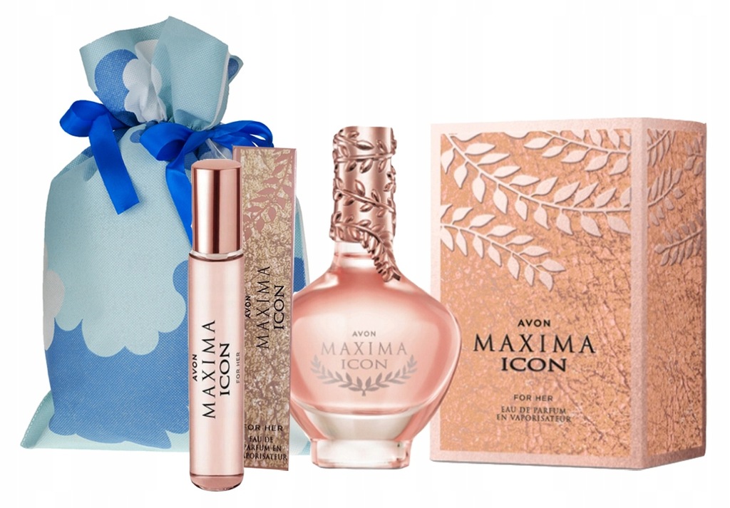 AVON MAXIMA ICON ZESTAW EDP 10 ML + EDP 50 ML PREZENT UNIKAT PRODUKCJA ZAKO