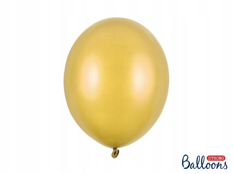 Balony lateksowe strong 30 cm metaliczny ZŁOTY 50 szt.