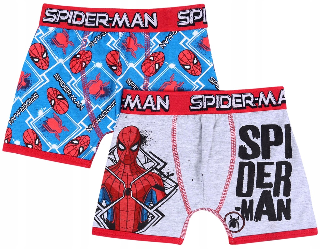 2x Niebiesko-szare bokserki Spiderman Marvel 134