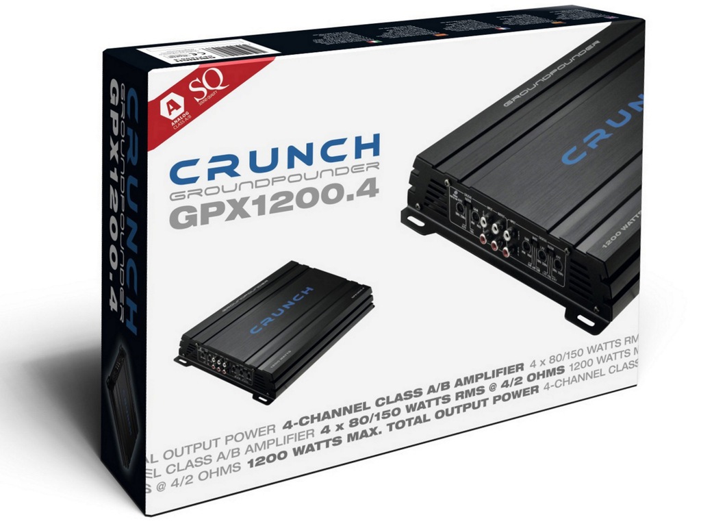 Купить Мощный Crunch GPX1200.4 GroundPounder 4x150RMS: отзывы, фото, характеристики в интерне-магазине Aredi.ru