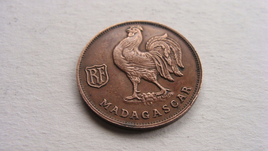Moneta Madagaskar rzadka.