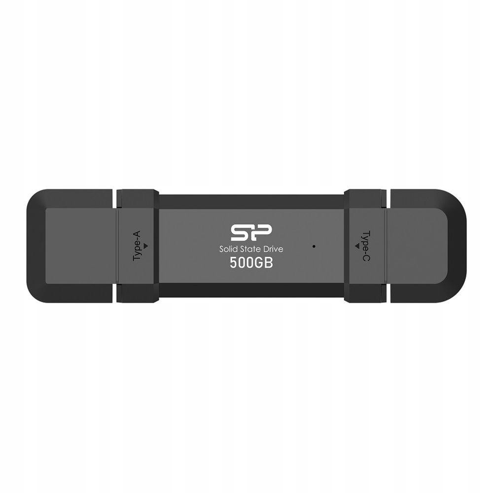 Dysk zewnętrzny SSD Silicon Power DS72 500GB USB-A USB-C 1050/850 Czar