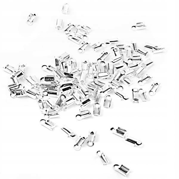 Approx. 100 Pcs Plated Folding Crimps Cord