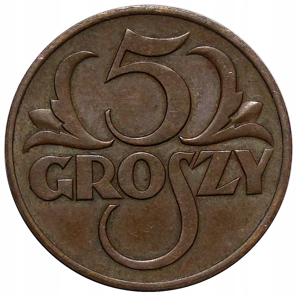 5 groszy 1937 mennicza mennicze BN
