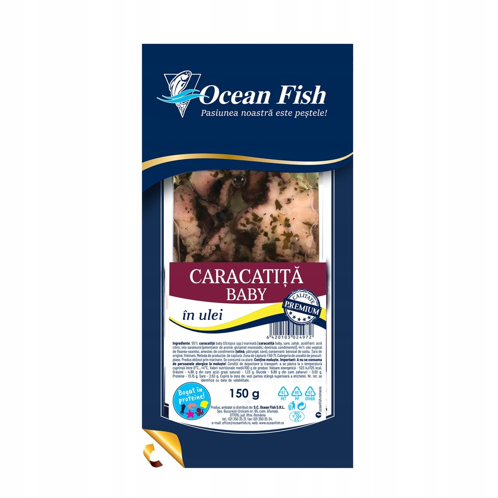 Ośmiorniczki w oleju 150 g Ocean Fish