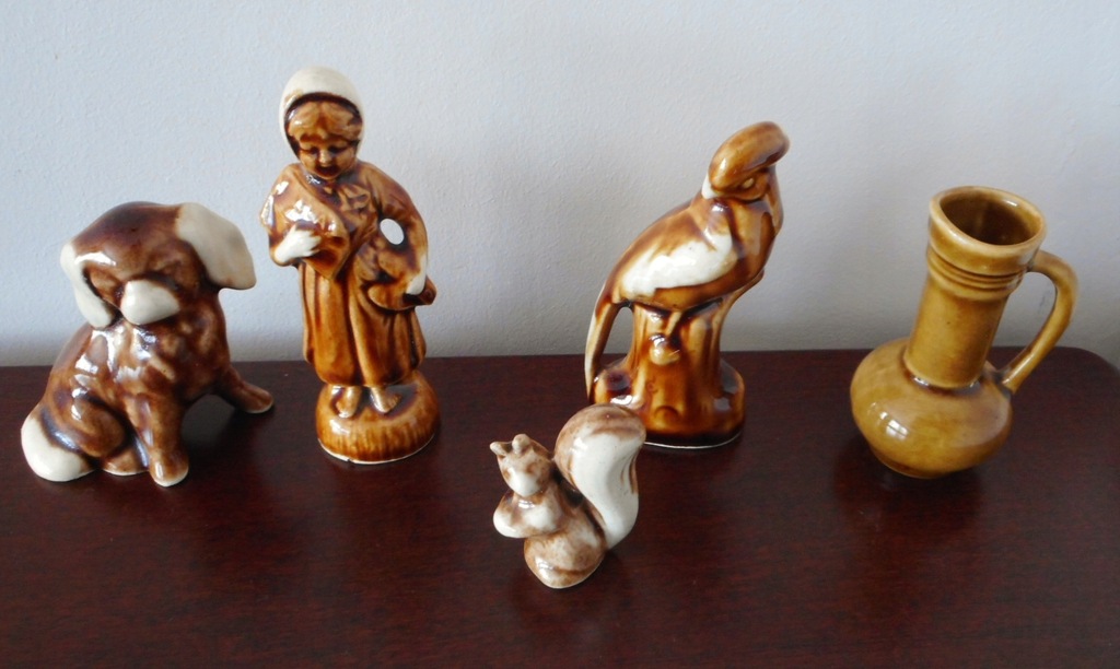 Ceramiczne figurki z czasów -PRL
