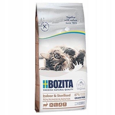 BOZITA Indoor & Sterilised Grain free Reindeer - sucha karma dla kotów