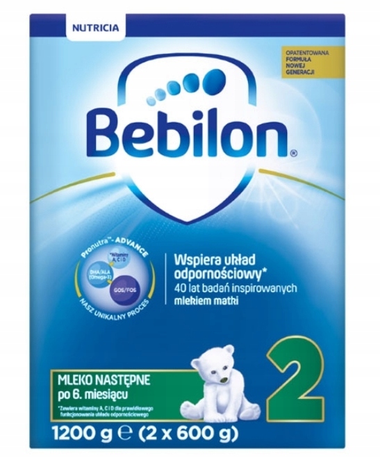 Bebilon 2 z Pronutra+, mleko następne 6m+, 1200 g