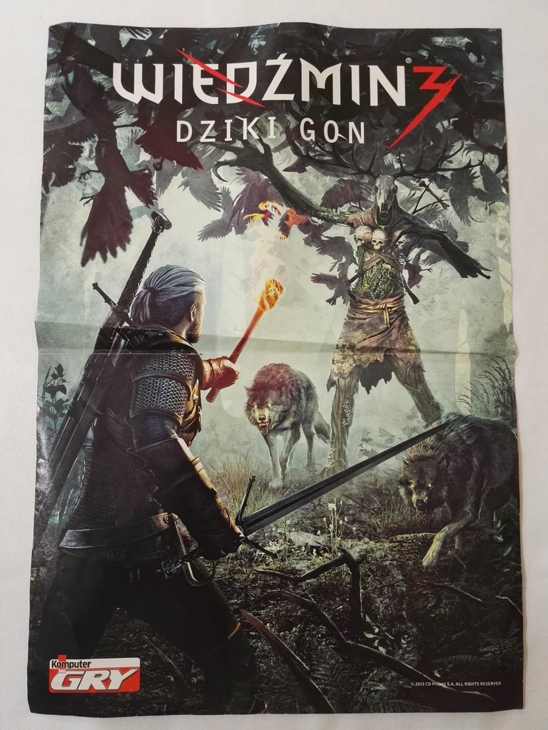 WIEDŹMIN 3 Dziki Gon Assassin Creed plakat