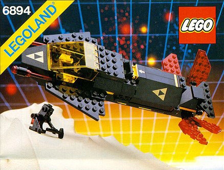 KLOCKI LEGO LEGOLAND VINTAGE ZESTAW SPACE KOSMOS 6894 Invader Blacktron I