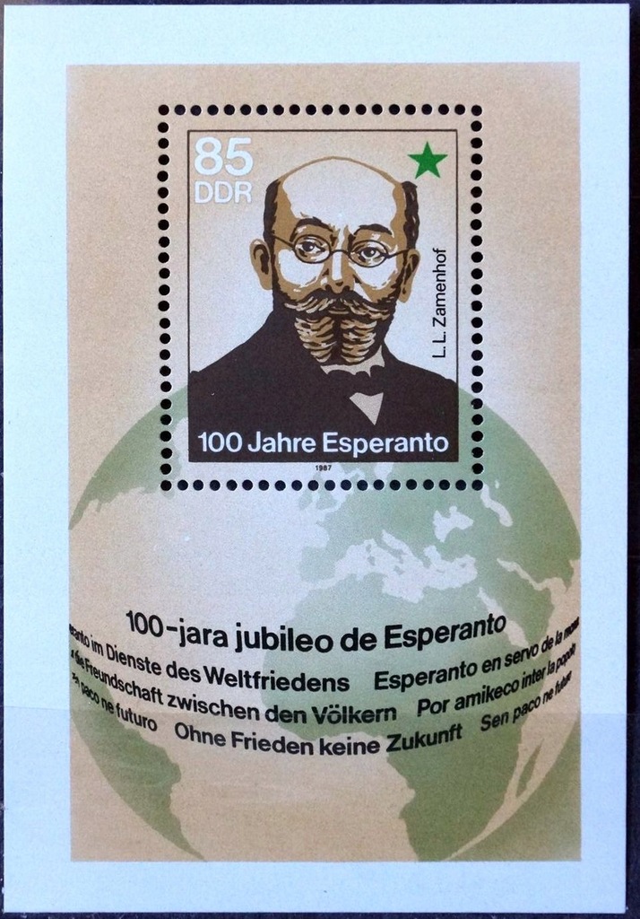 DDR - 1987 - ESPERANTO - BLOK