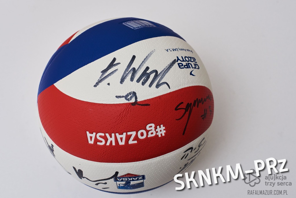 Zaksa Kędzierzyn - piłka z autografami zawodników