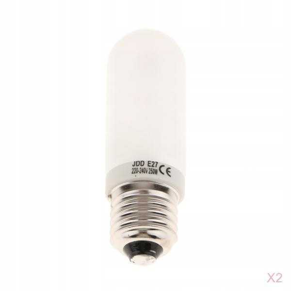 2Pcs E27 250W Studio Strobe Flash Modeling Lamp Lighting Bulb Tube V