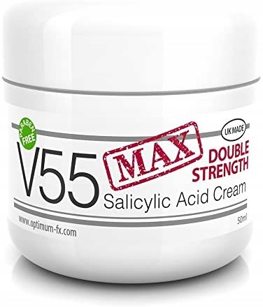 V55 MAX Podwójna siła Kwas salicylowy Krem do