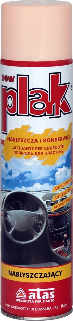 ATAS PLAK BRZOSKWINIA - 400 ml NABŁYSZCZAJĄCY