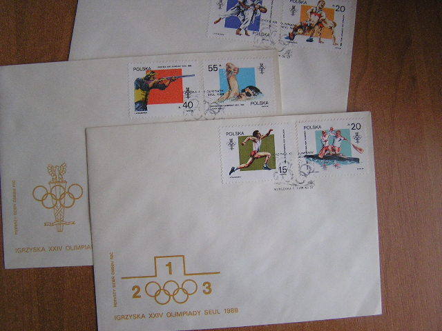 POLSKA ~~ FDC ,,I.O Seul 88,, 2 ~~ WARTO!!!