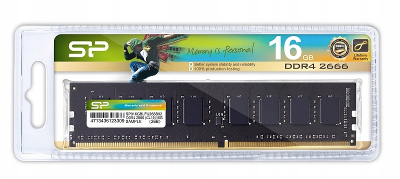 Купить Оперативная память Silicon Power DDR4 16 ГБ 2666 МГц CL19: отзывы, фото, характеристики в интерне-магазине Aredi.ru