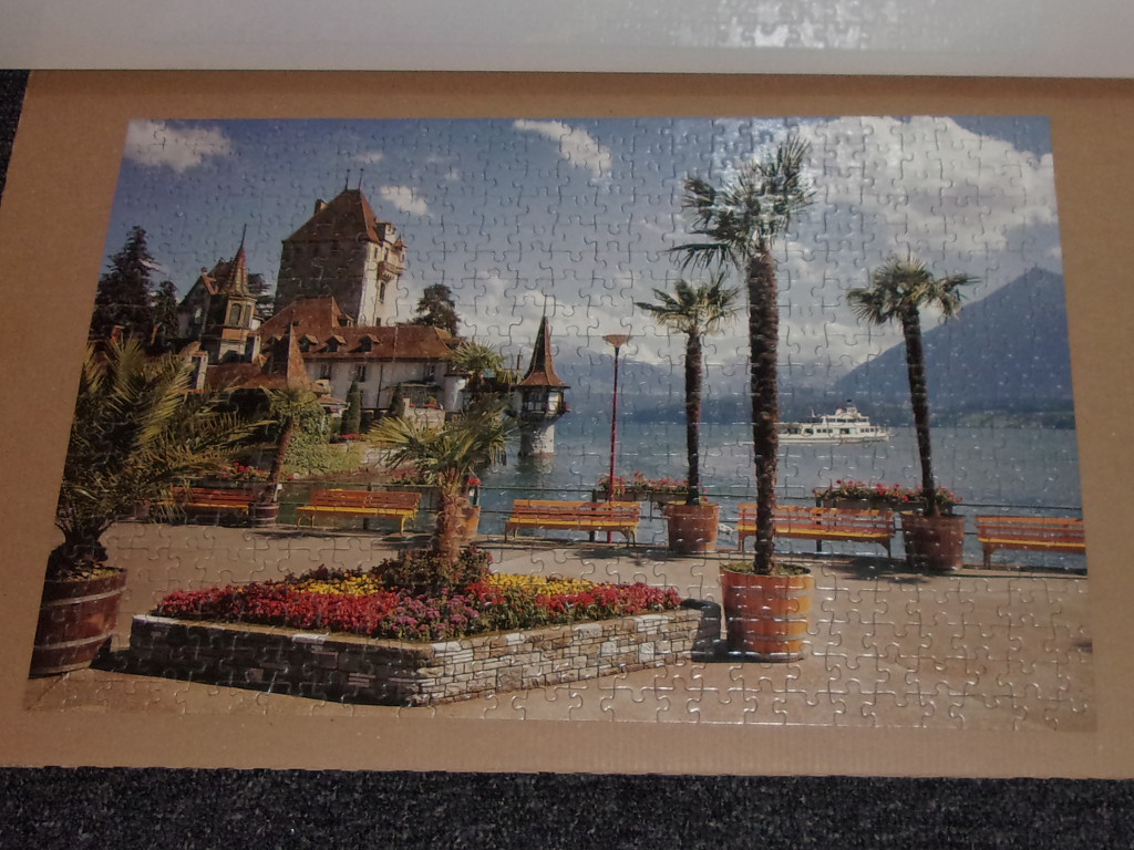 Puzzle - SZWAJCARIA, JEZIORO, PALMY - 500 el.