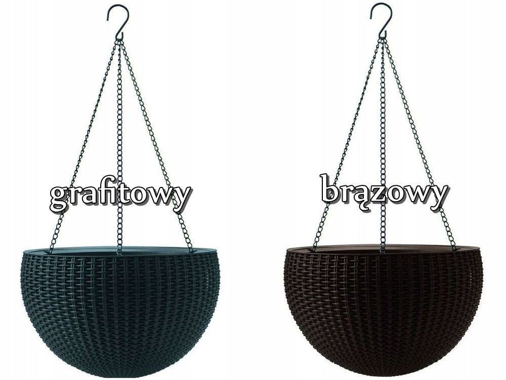 4x Doniczki Wiszące Curver Keter Hanging Planter 6858336746