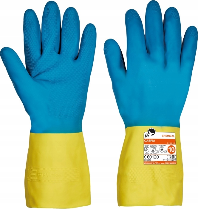 Rękawice ochronne chemiczne neopren r.8