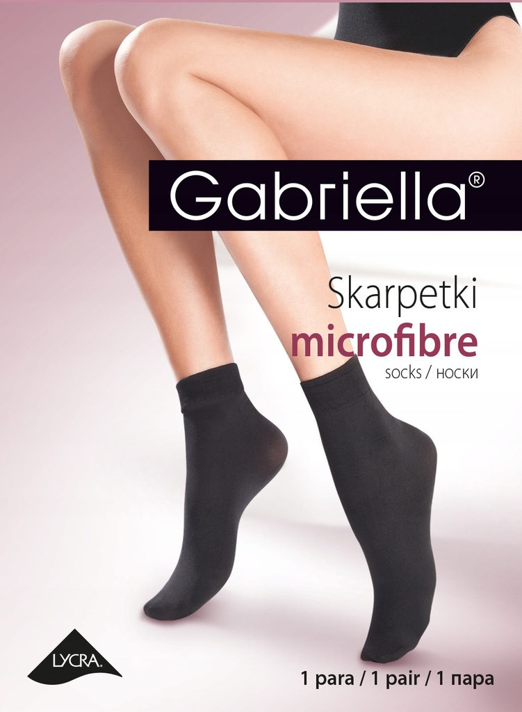 Gabriella Skarpetki microfibra bezuciskowe nero