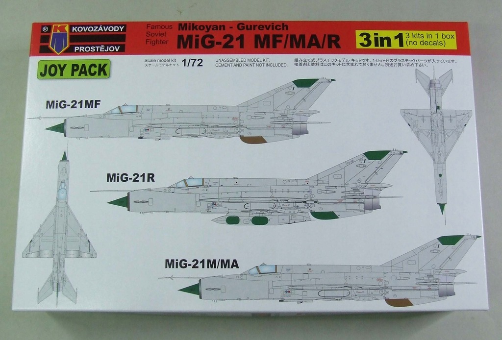 MiG-21 MF/MA/R Joy Pack KPM0105 1/72 3 MODELE