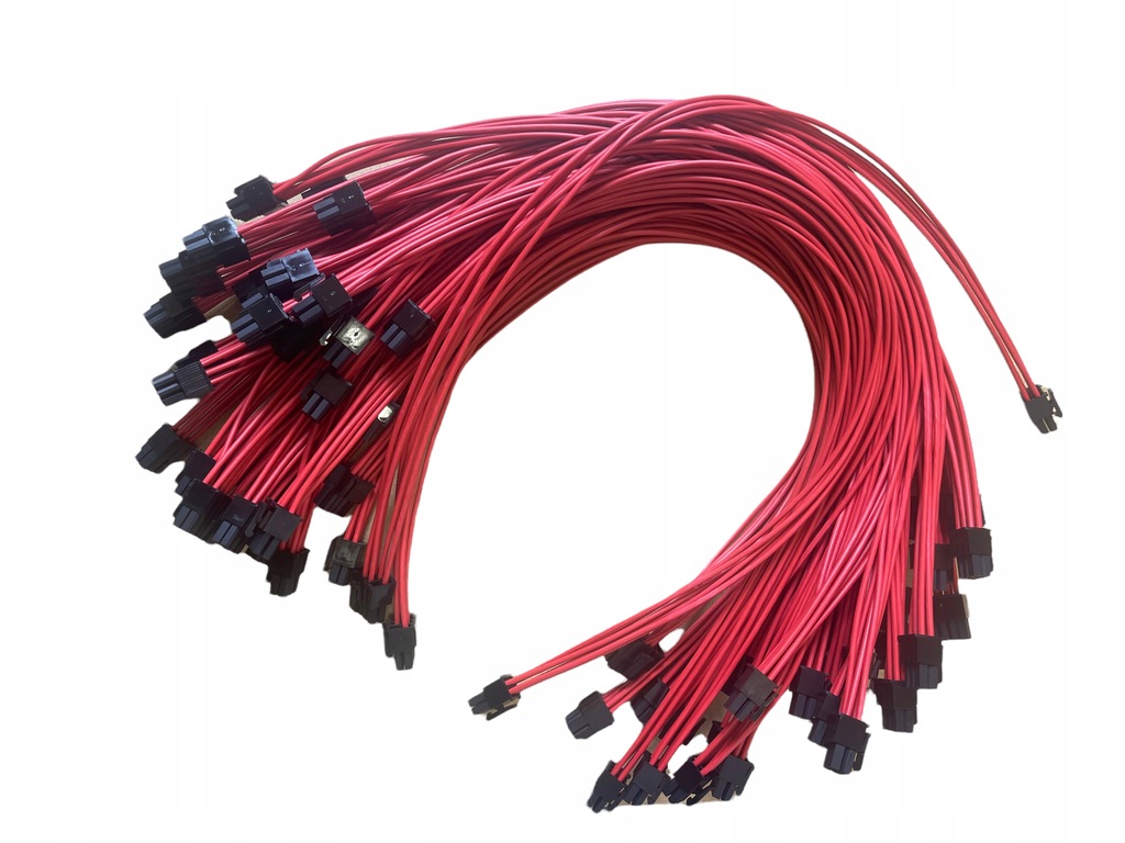 Kabel zasilający PCI-E 6 pin do 6+2 50cm 17 AWG |C