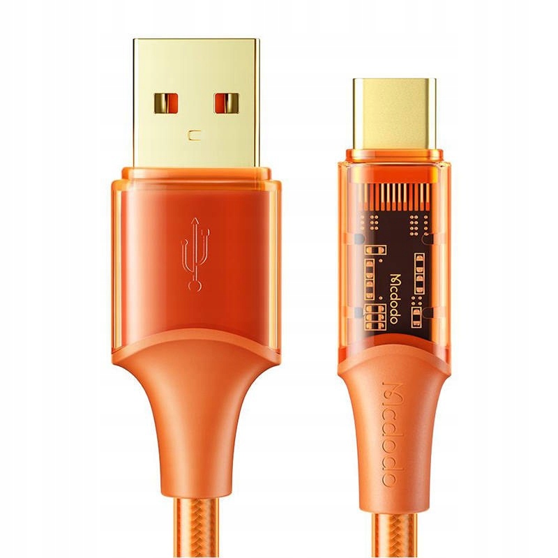 Kabel Mcdodo CA-3150 USB-A/USB-C 6A 1.8m (pomarańczowy)
