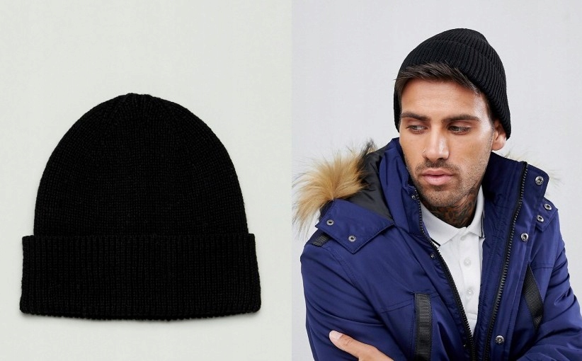 71V136 XCK CZAPKA BEANIE CZARNA__