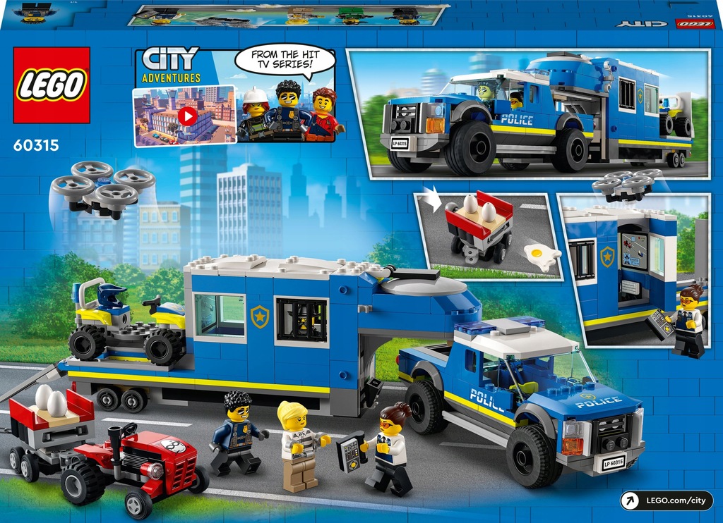 Купить LEGO City Мобильный полицейский командный центр 60315: отзывы, фото, характеристики в интерне-магазине Aredi.ru