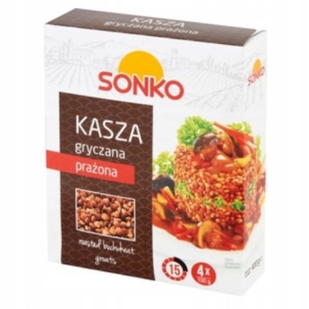 Kasza gryczana prażona w torebkach 400g 4x100g