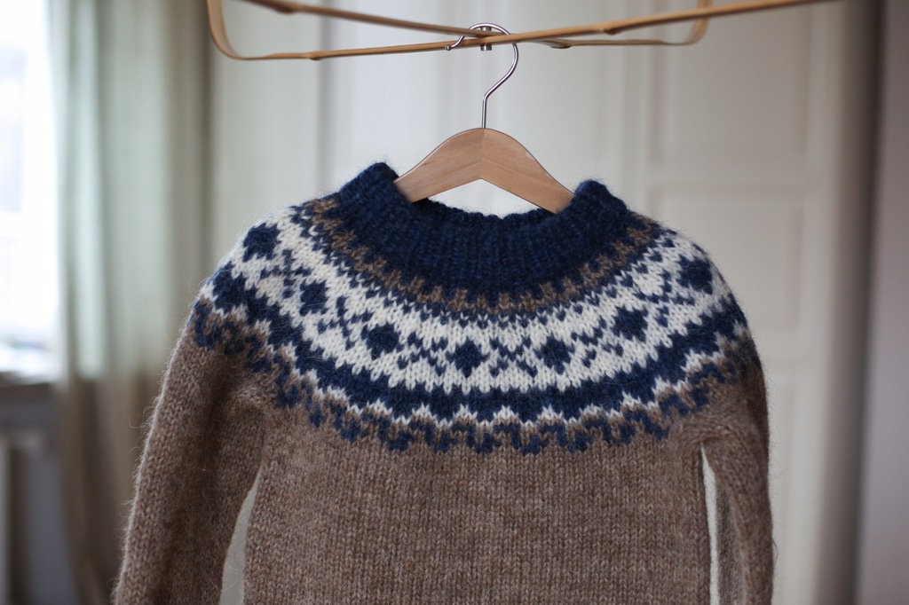sweter norweski wzór 110-116 cm, jak Ralph Lauren