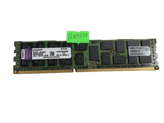 KINGSTON 8GB 1333MHZ DDR3 CL9 KVR13R9D4/8i RAM501