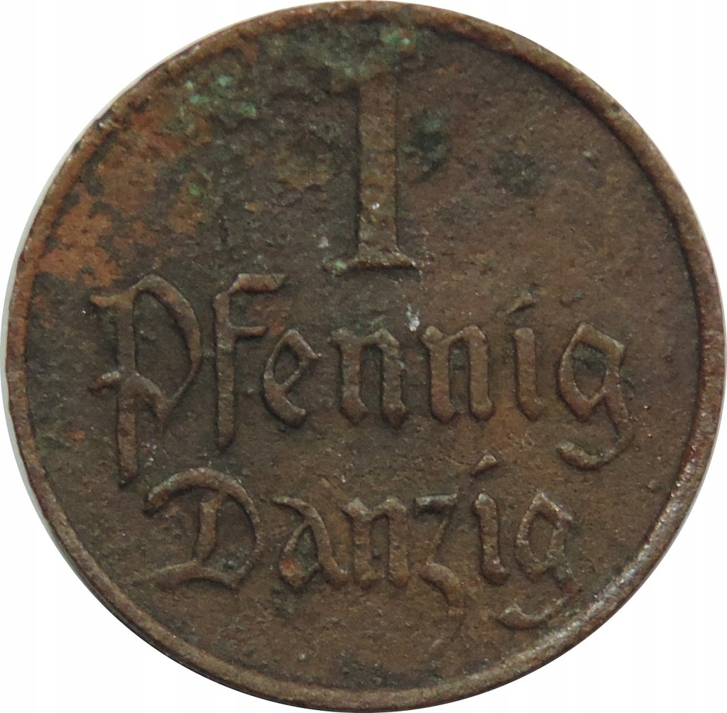 MONETA OBIEGOWA - WOLNE MIASTO GDAŃSK - 1 FENIG -OY365