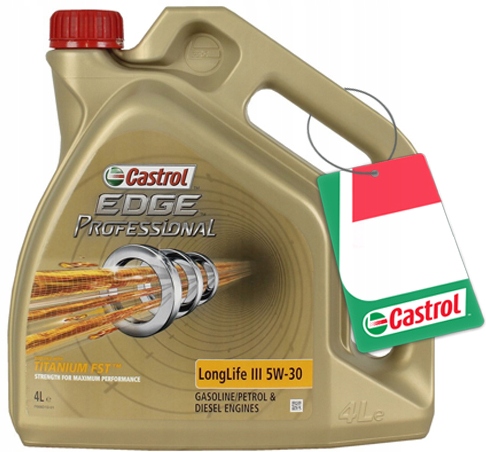 CASTROL EDGE PROFESSIONAL LL III 5W-30 4L + GRATIS - 7396303205 ...
