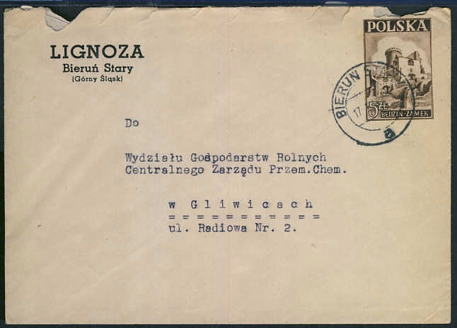Bieruń Stary - Gliwice 1947 r. / LIGNOZA