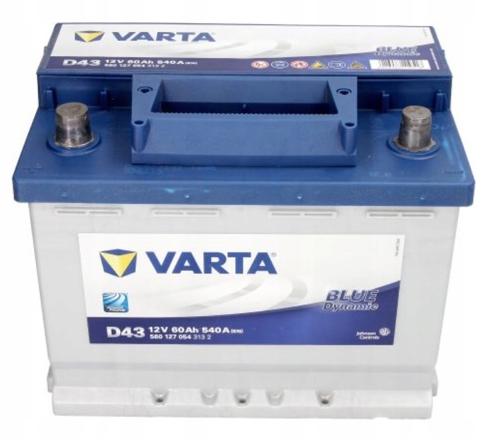 VARTA BLUE D43 12V 60AH 540A P+