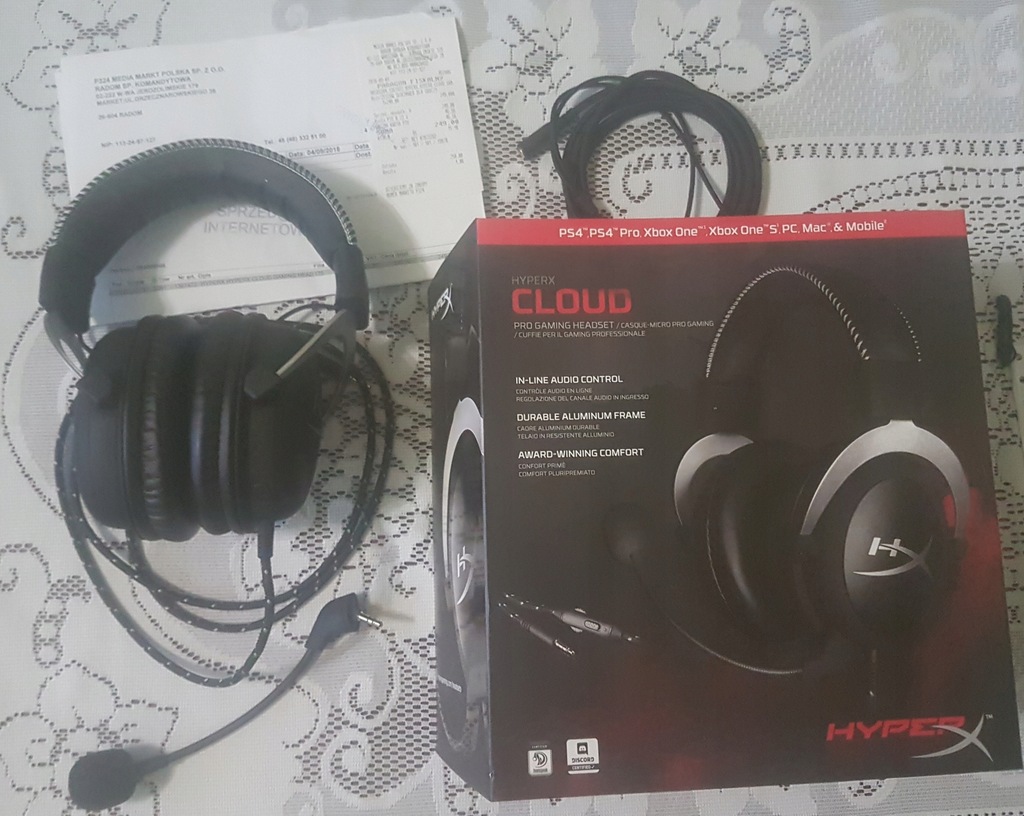 Słuchawki HyperX Cloud Silver Pro Gaming Headset