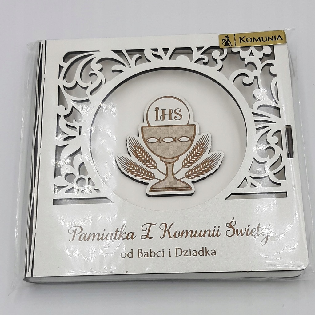 Album pamiątka 1 Komunii Świętej od Babci Dziadka