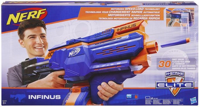 Купить АВТОМАТИЧЕСКАЯ ВИНТОВКА NERF N-STRIKE ELITE INFINUS E0438: отзывы, фото, характеристики в интерне-магазине Aredi.ru