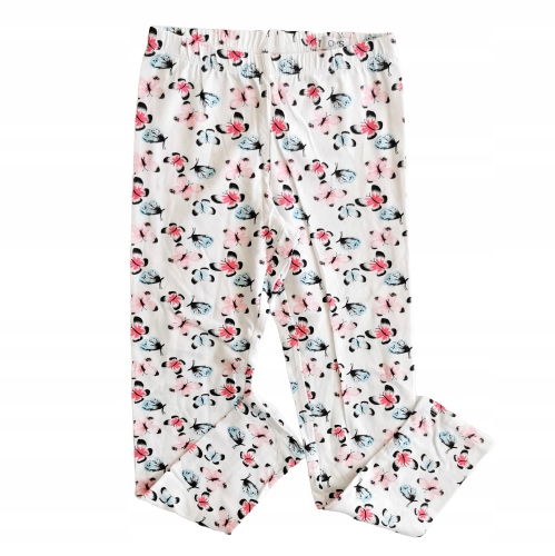 Legginsy białe w motylki 134 OVS Włochy