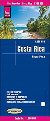 Costa Rica Mapa Reise Know-How Kostaryka