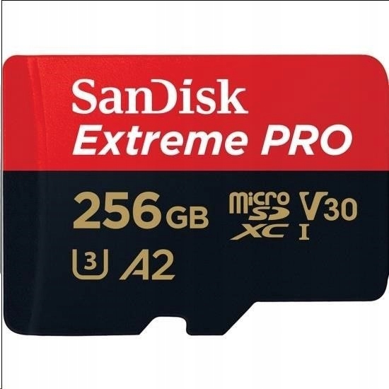SanDisk Extreme Pro 256GB Karta microSD 200/140 A2