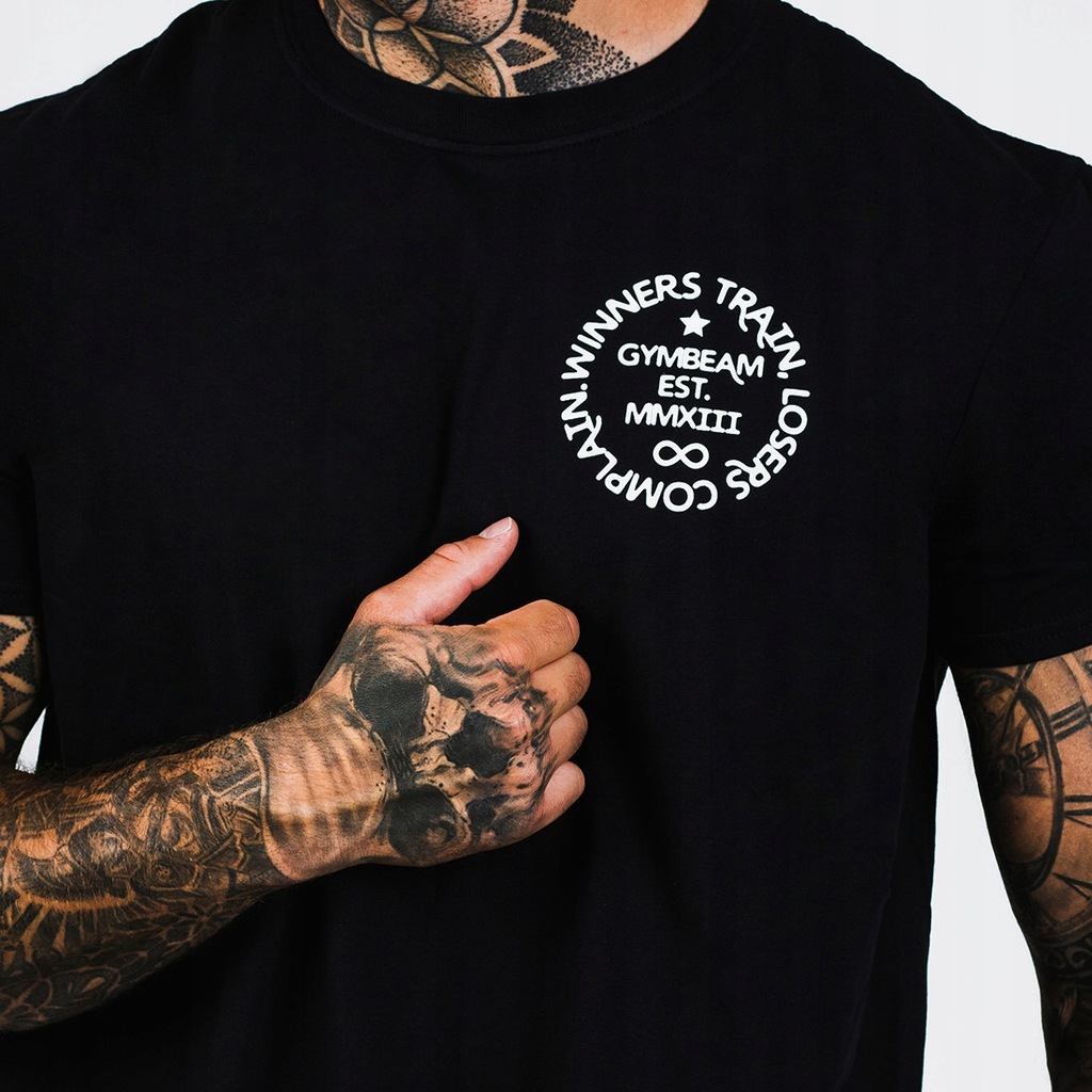 Купить Мужская футболка Winners train черная - GymBeam L: отзывы, фото, характеристики в интерне-магазине Aredi.ru